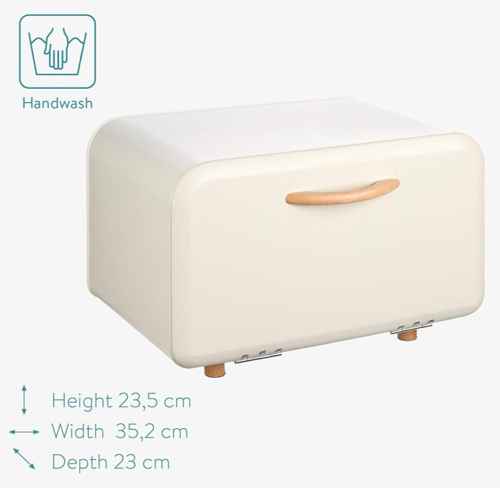 Cream Bread Box