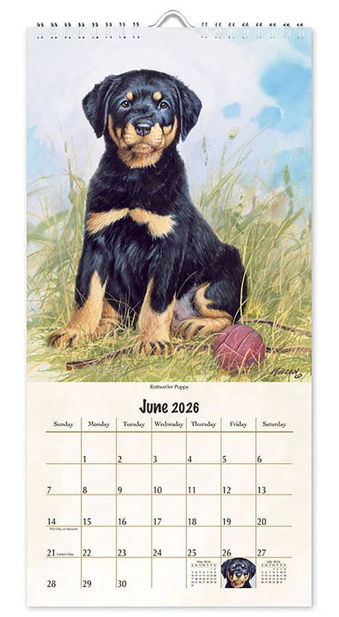 2026 Vertical Calendar