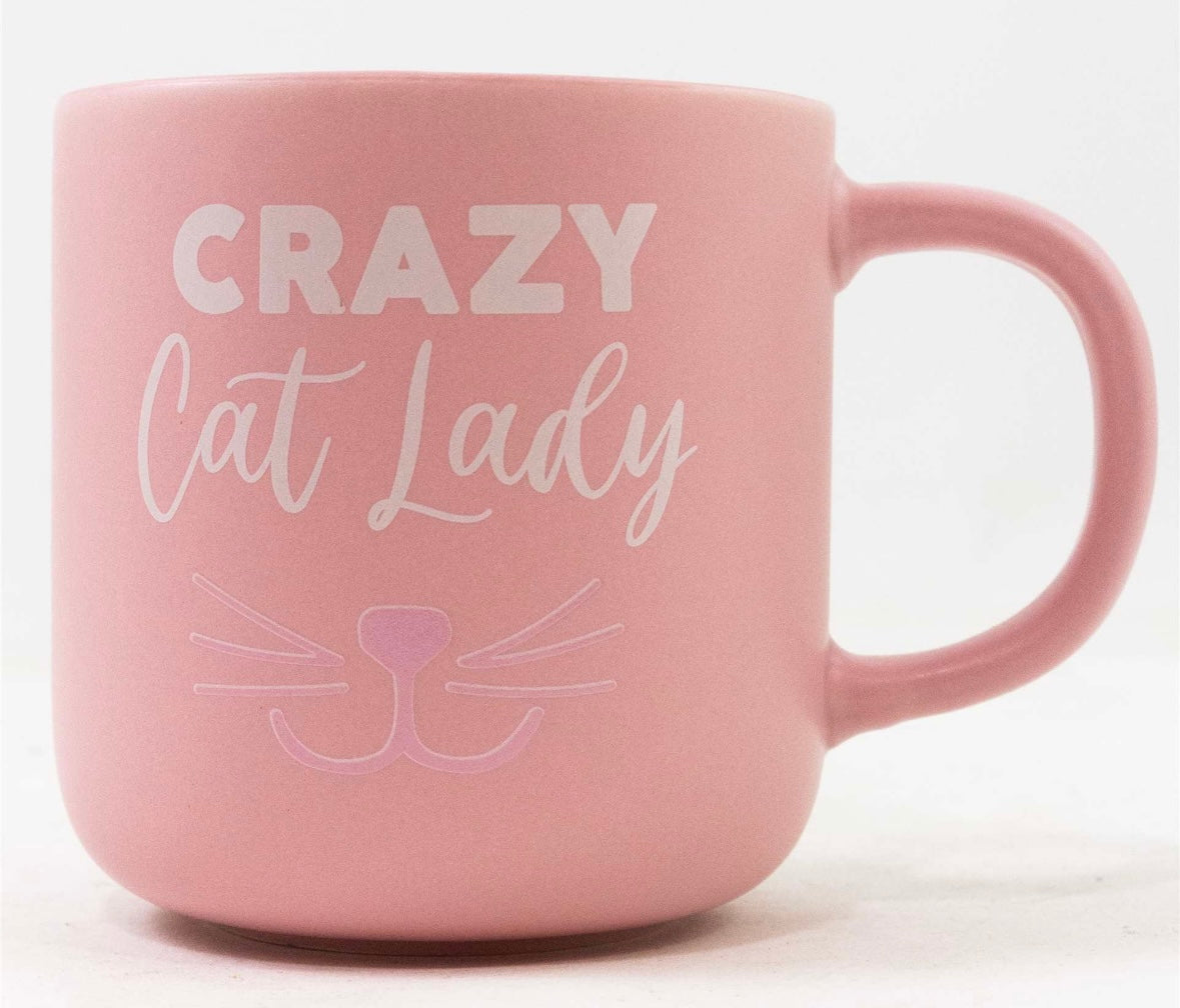 Pink Crazy Cat Lady Mug