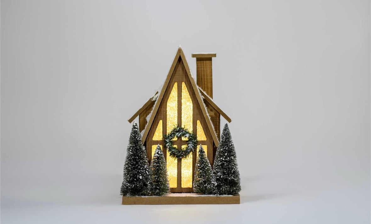 A-Frame LED Holiday House Decor