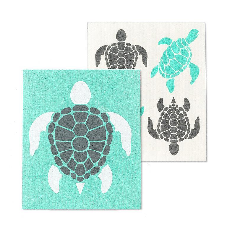 Sea Turtles Dishcloths Set/2