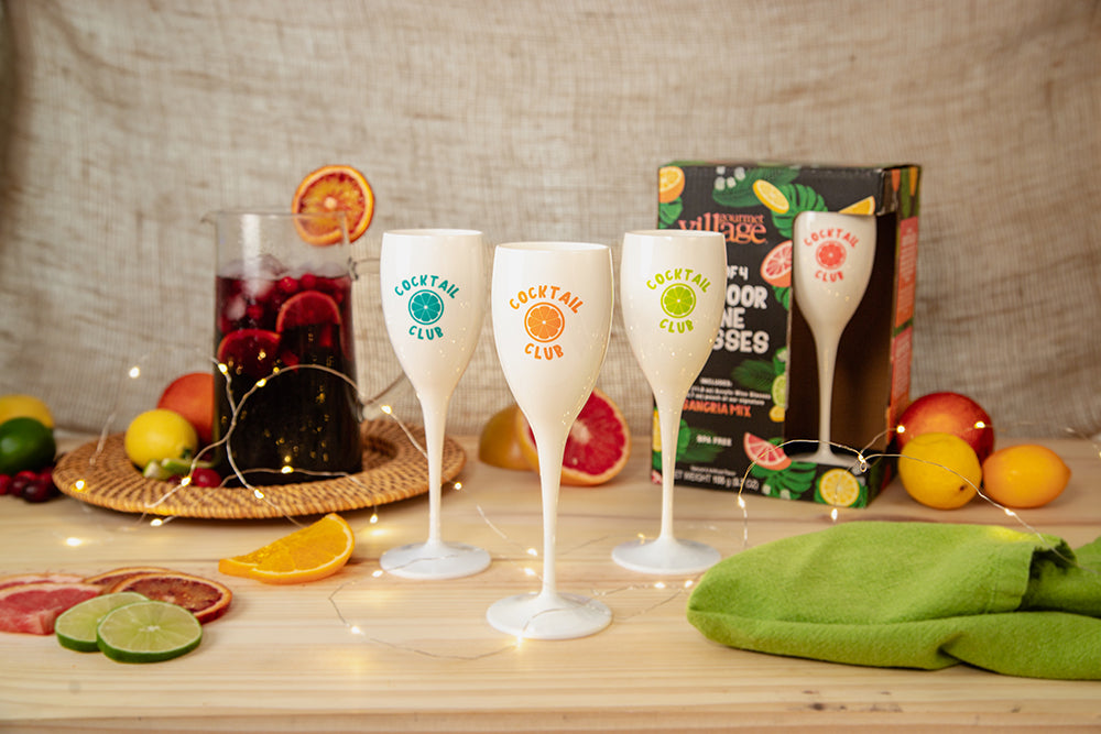 Sangria Outdoor Wine Glasses (Set of 4)