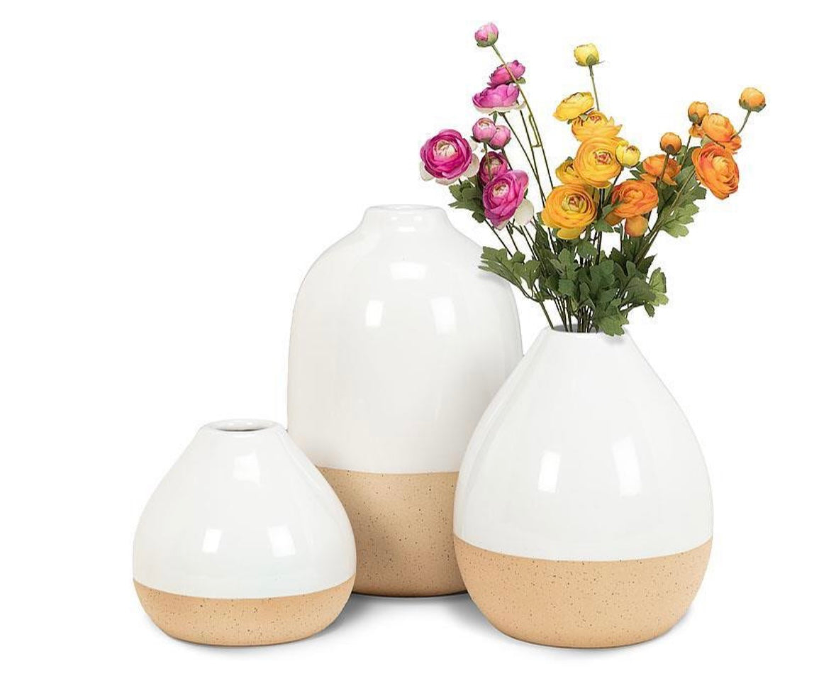 Shiny & Matte Vase - 3.75” High
