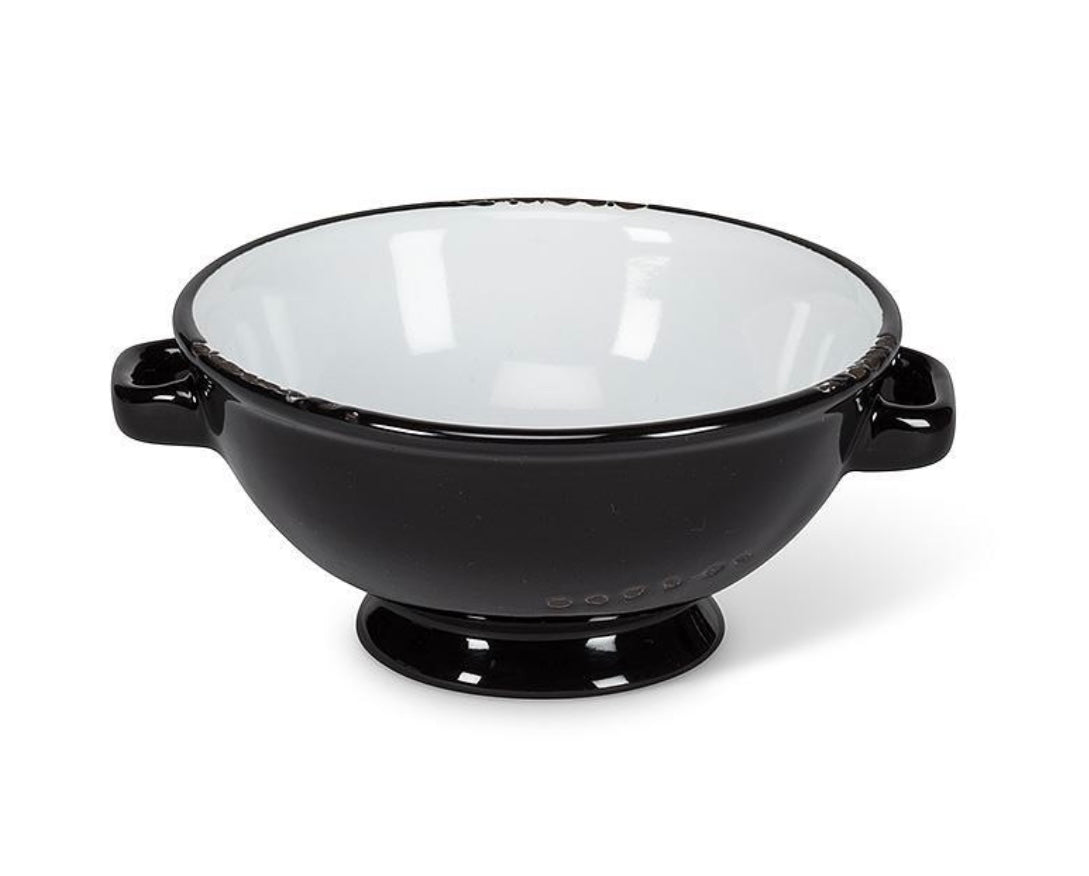 Black Enamel Dish