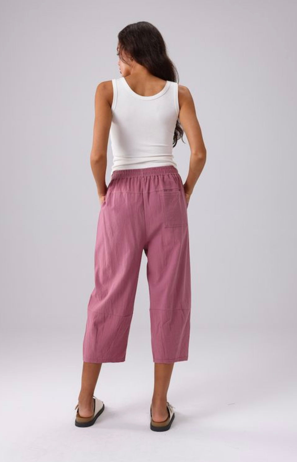 Mauve Cropped Pant One Size