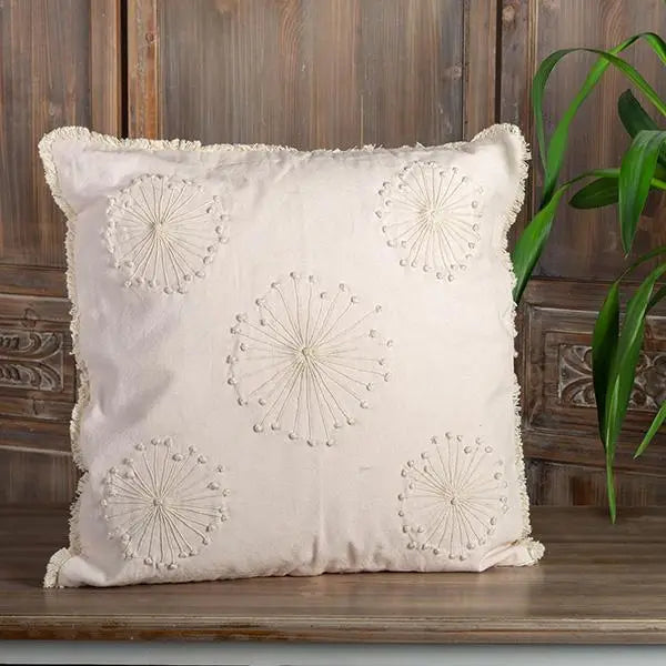 Cushion w/Removable Insert & Fringe Lace