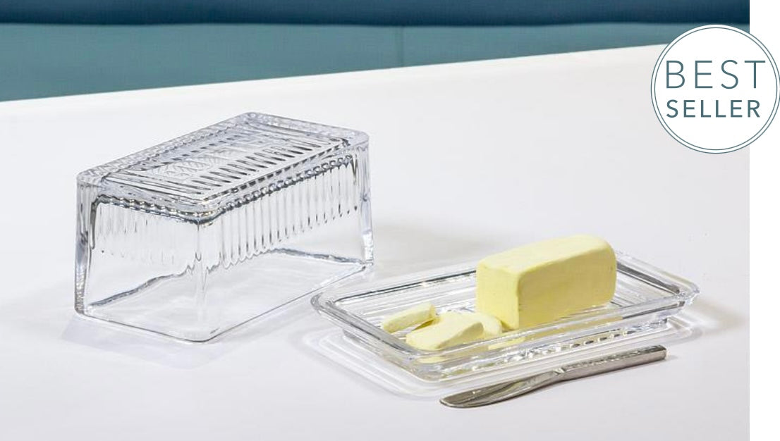 Large Covered Butter Dish