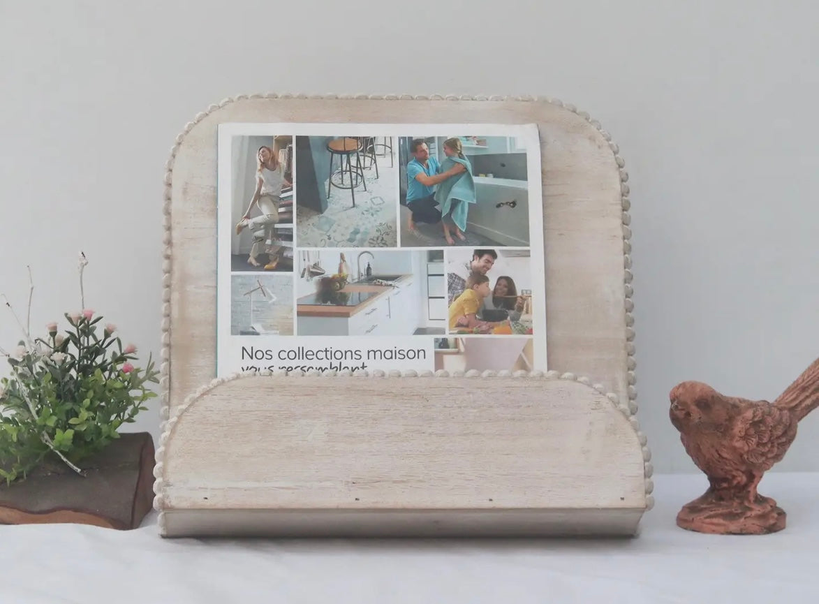 Cookbook Stand with Beaded Edging