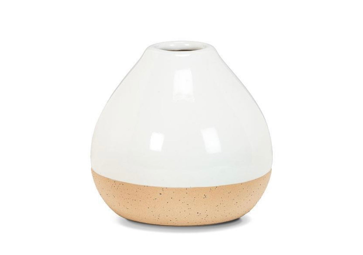 Shiny & Matte Vase - 3.75” High