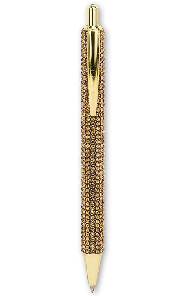 Rhinestone Gold Pen