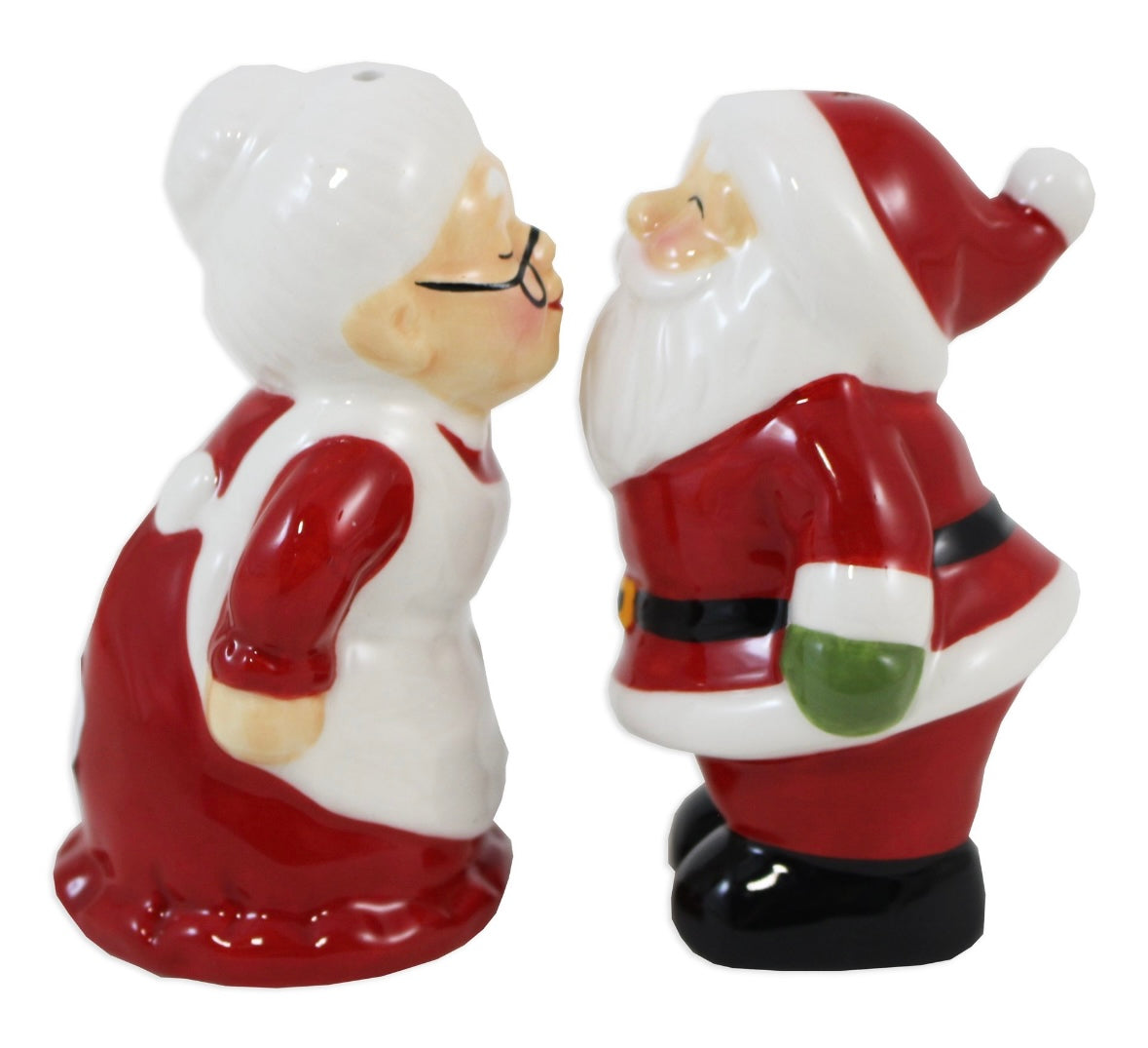 Mr. & Mrs. Claus Kissing Salt & Pepper Set