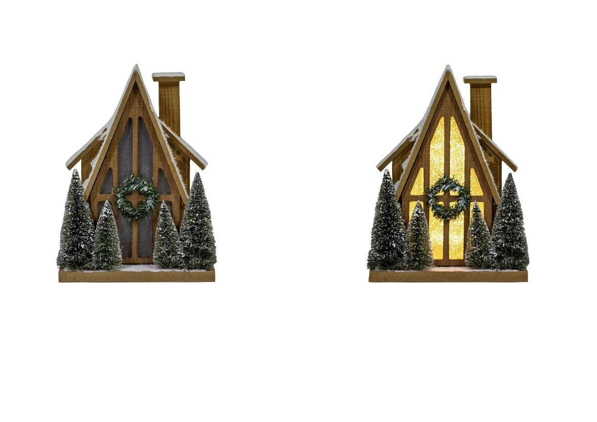 A-Frame LED Holiday House Decor