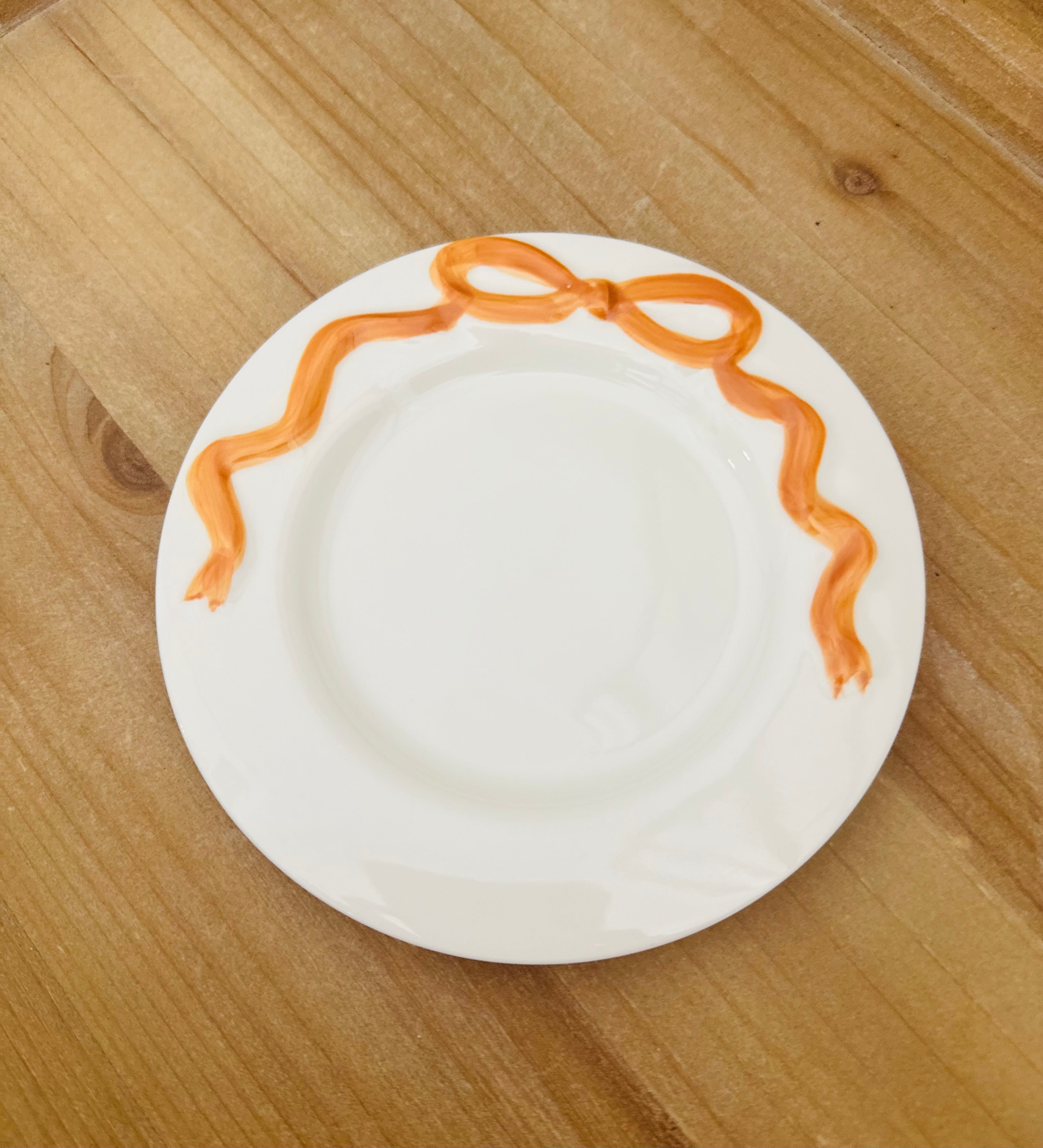 Orange Bow Mini Side Plate