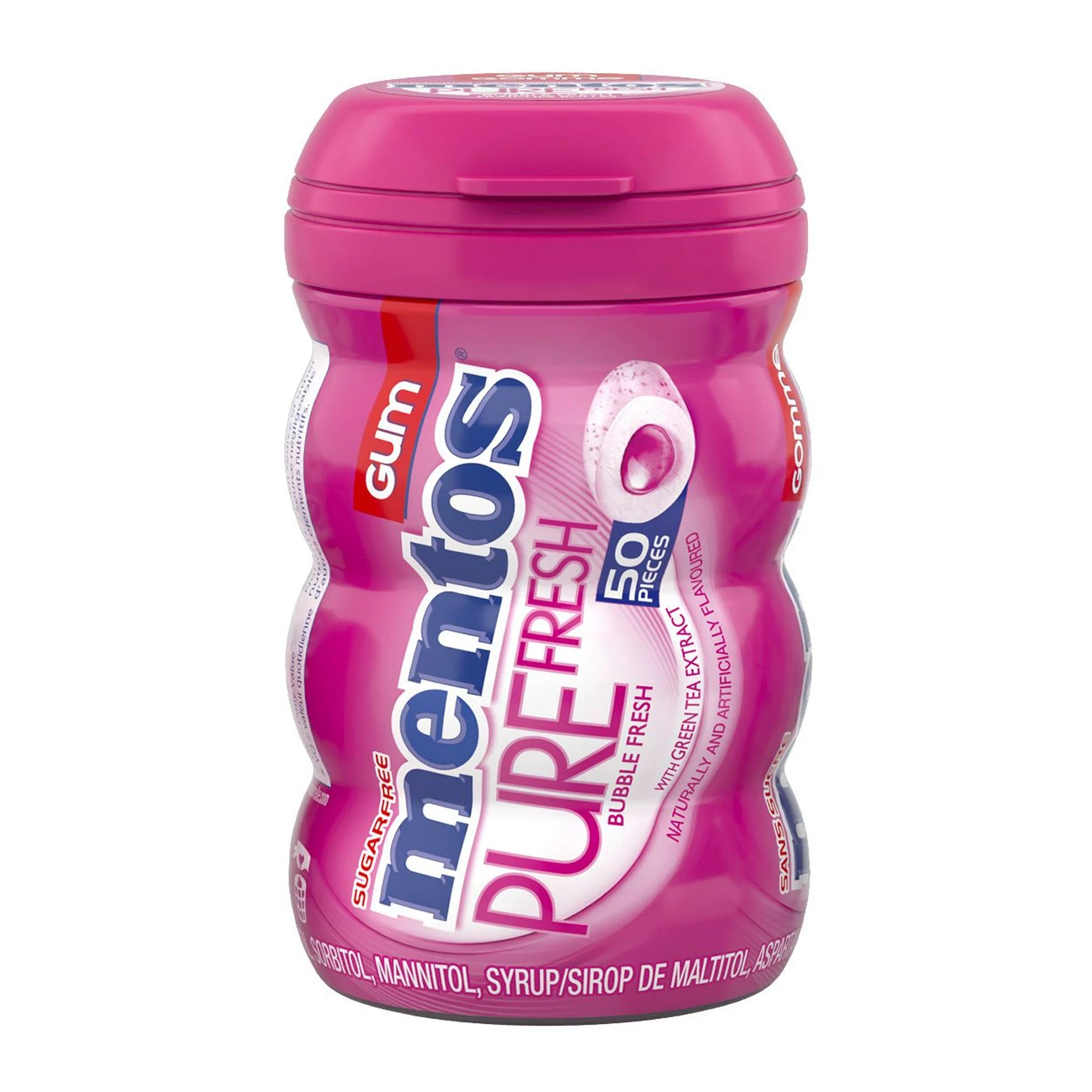 Mentos Gum Bubble Gum Fresh (Pink)