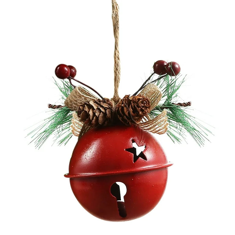 Bell Ornament w/Pine Decor