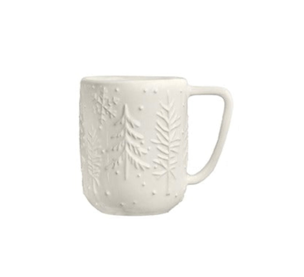 Winter Forest Mug - Light Stone