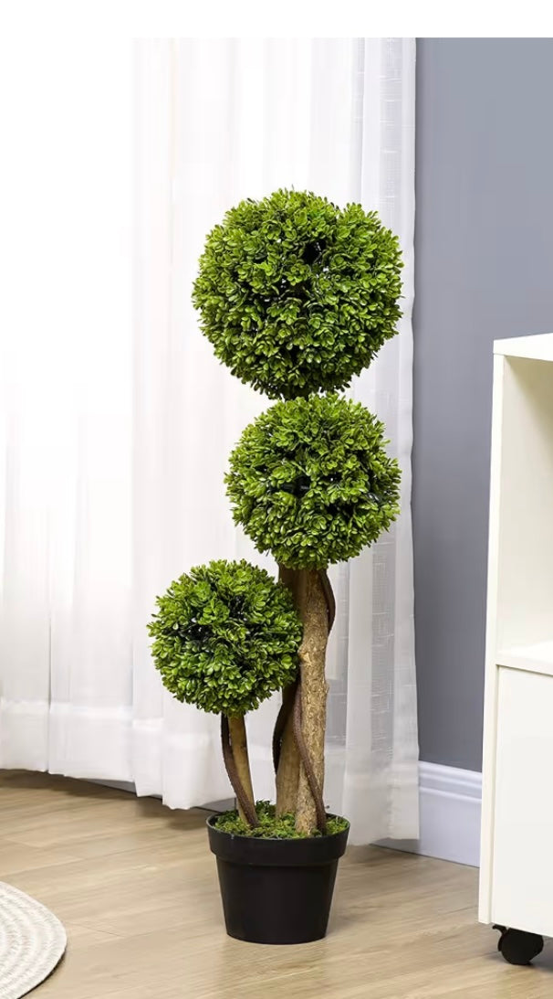 Faux 3 Foot Boxwood Tree - Pick Up Only