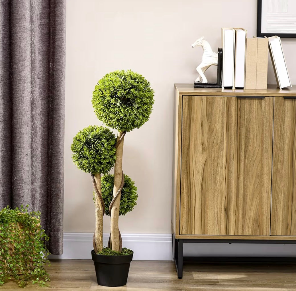 Faux 3 Foot Boxwood Tree - Pick Up Only