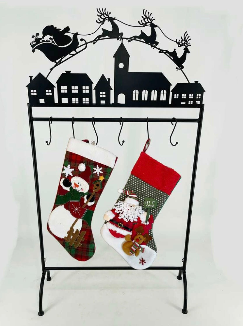 Christmas Night Scene Stocking Holder