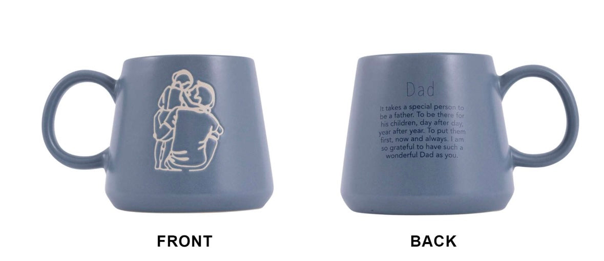 Heartfelt Dad Mug - Blue