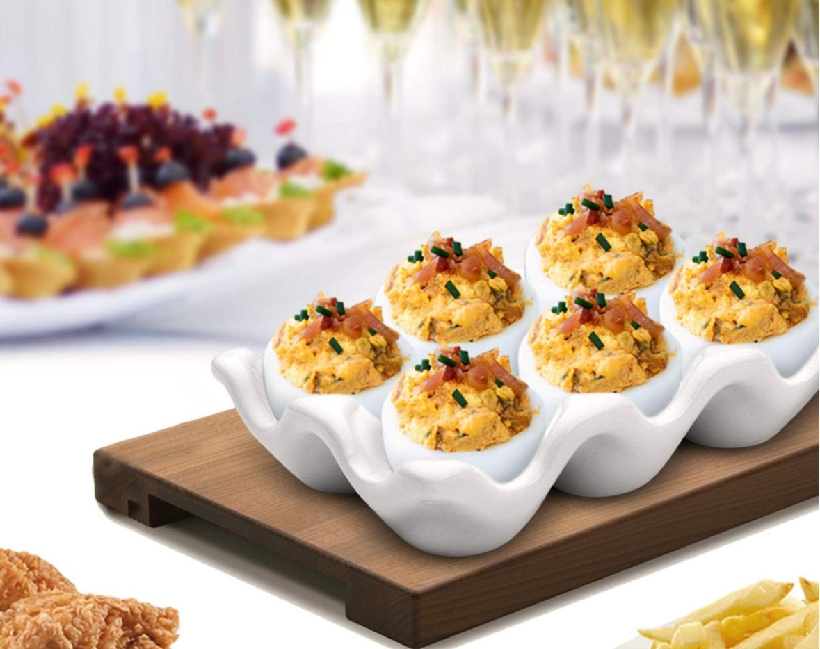 Ceramic 6 Slot Egg Tray