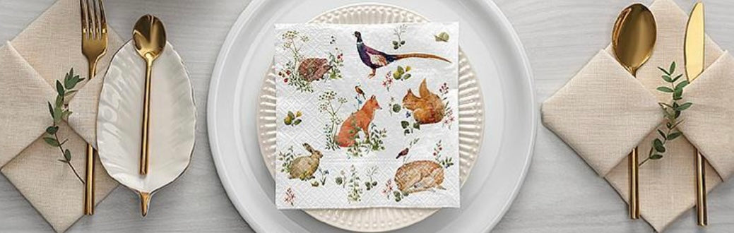 Wild Forest Animals Luncheon Napkins