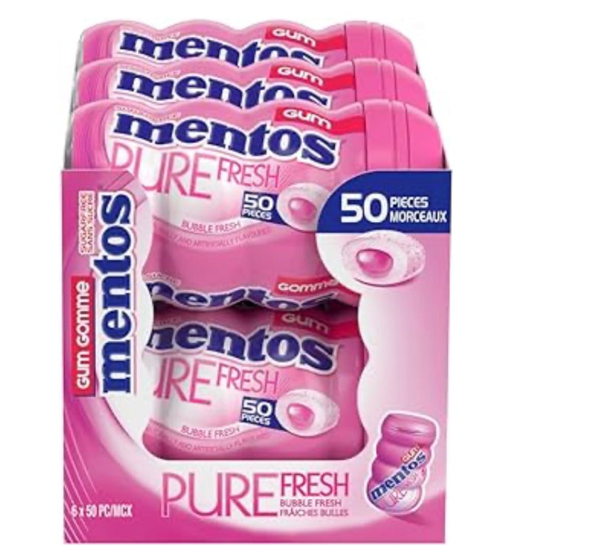 Mentos Gum Bubble Gum Fresh (Pink)