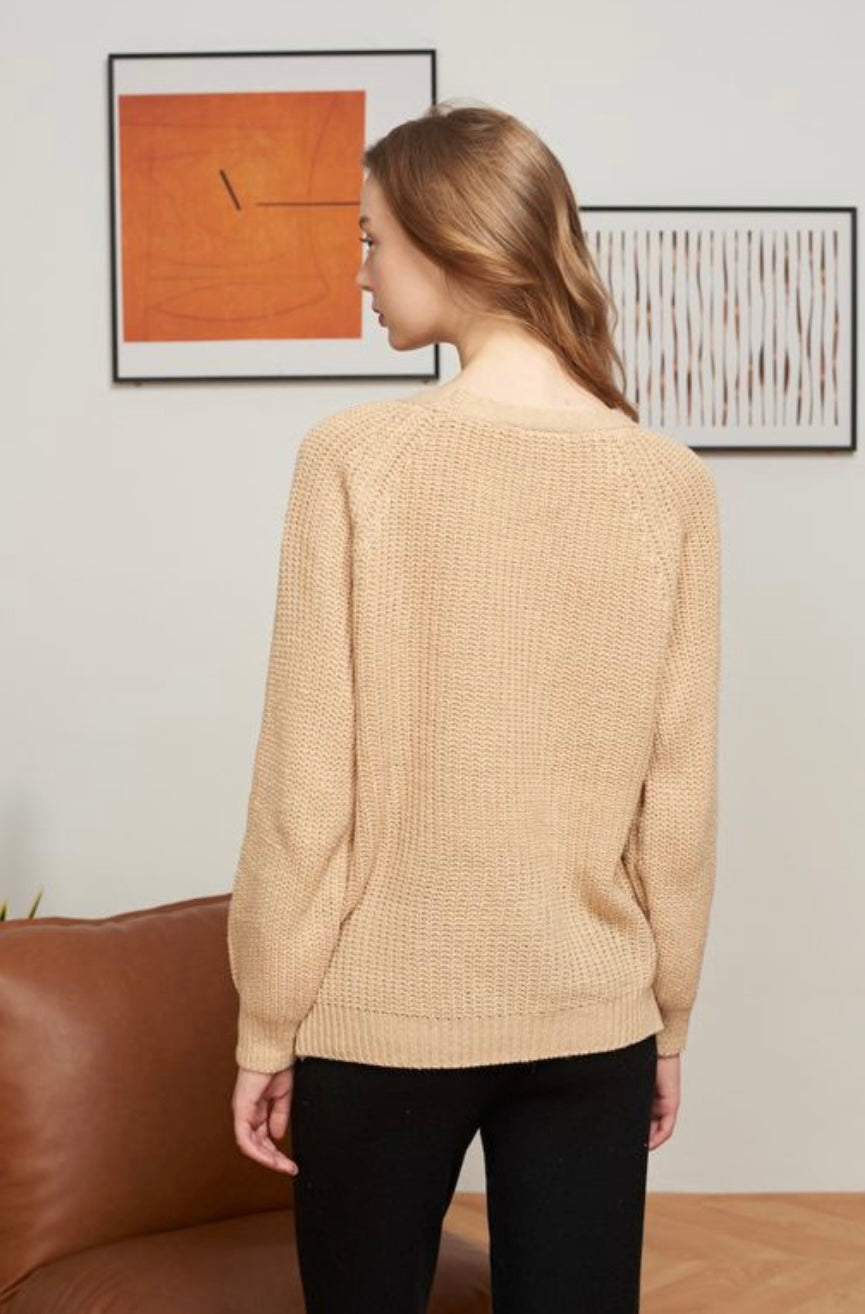 Amelia Beige Cardigan - One Size