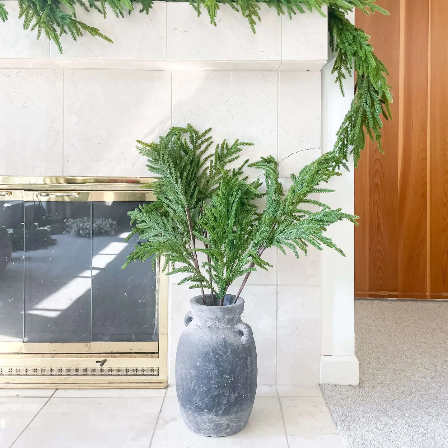 Norfolk Pine Real Touch Faux Christmas Stem 25"