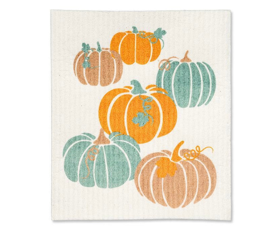 Pastel Pumpkins Set of 2 Dish Cloths