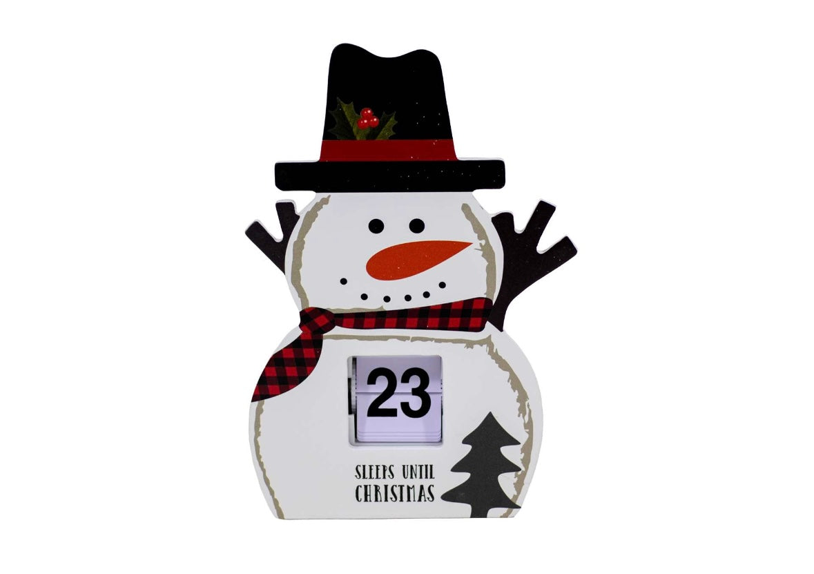 Snowman Christmas Countdown Decor