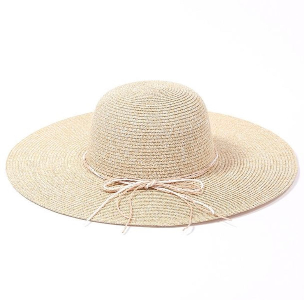 Light Pink Straw Sun Hat
