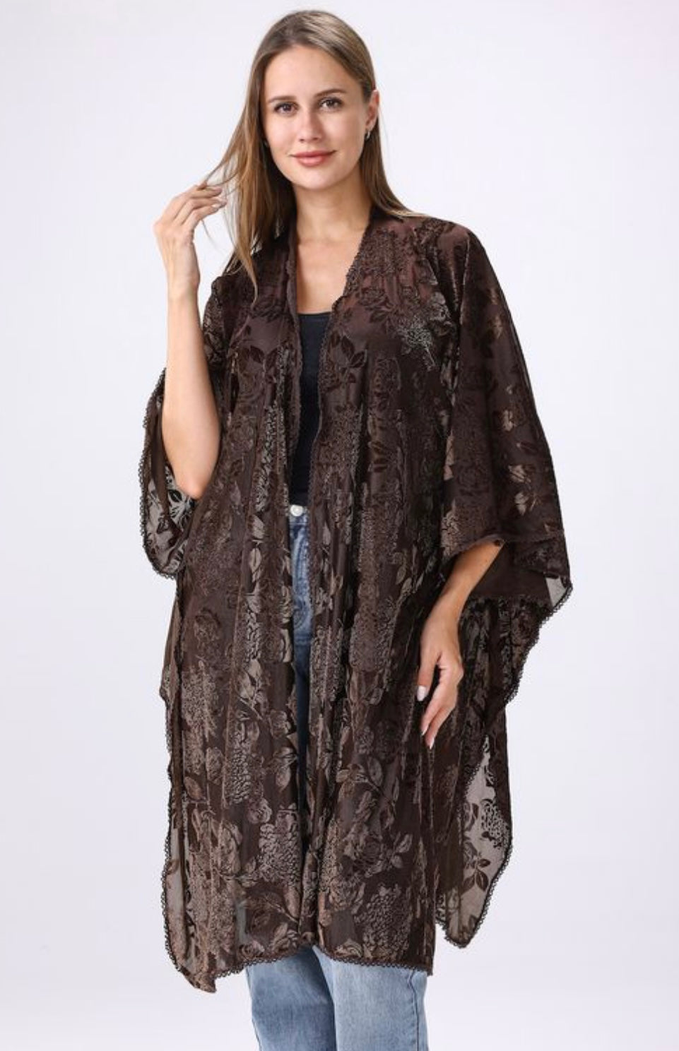 Floral Fall Kimono - One Size