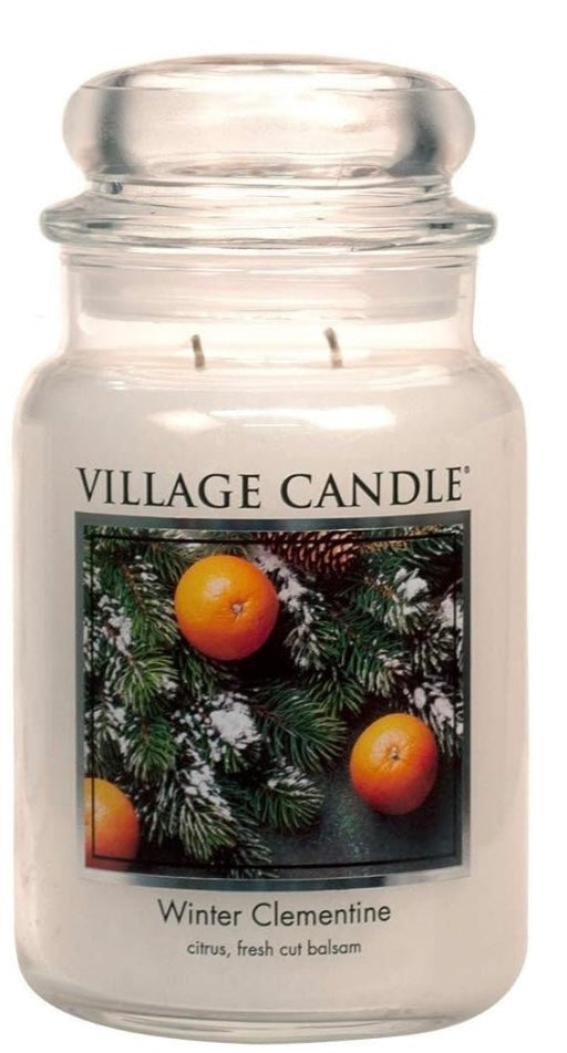 Winter Clementine LG Village Jar Candle