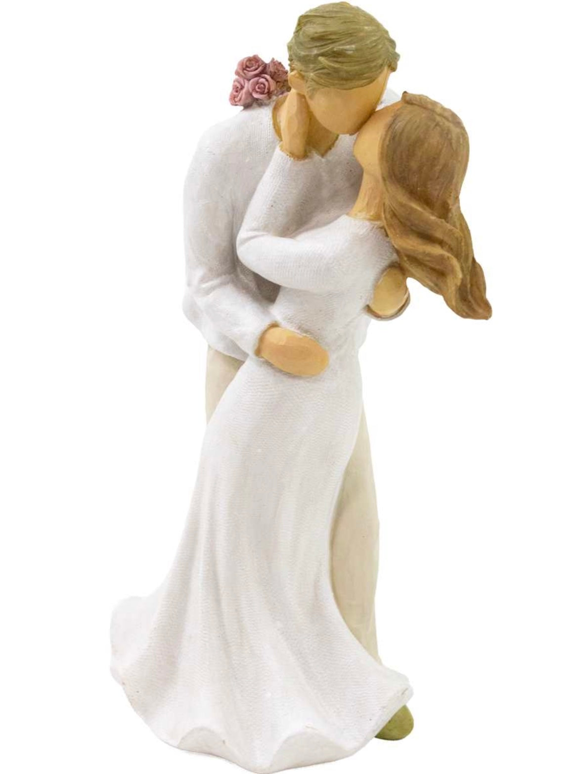 Resin Couple Kissing Figurine