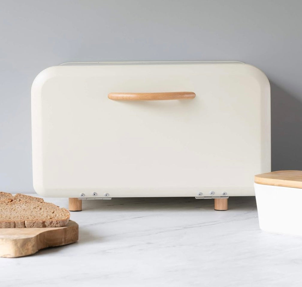 Cream Bread Box