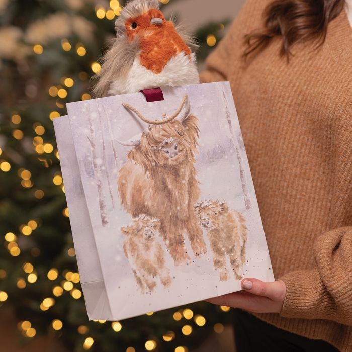 A Highland Christmas Large Gift Bag