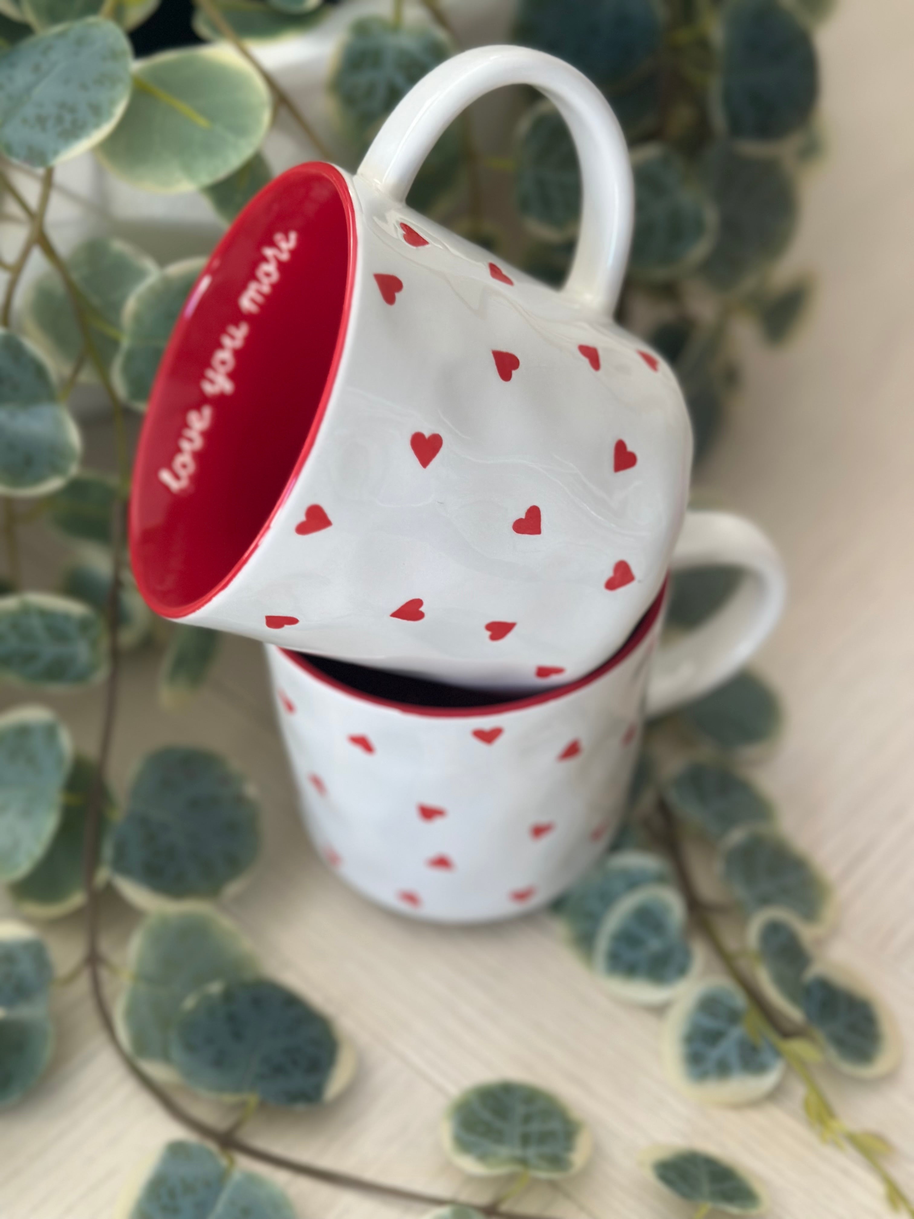 Red Hearts Mug - Love You More