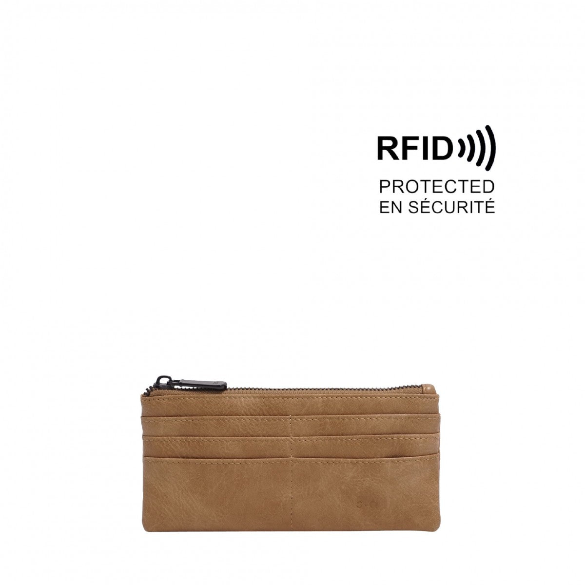 Briella Slim Wallet - Dark Sand