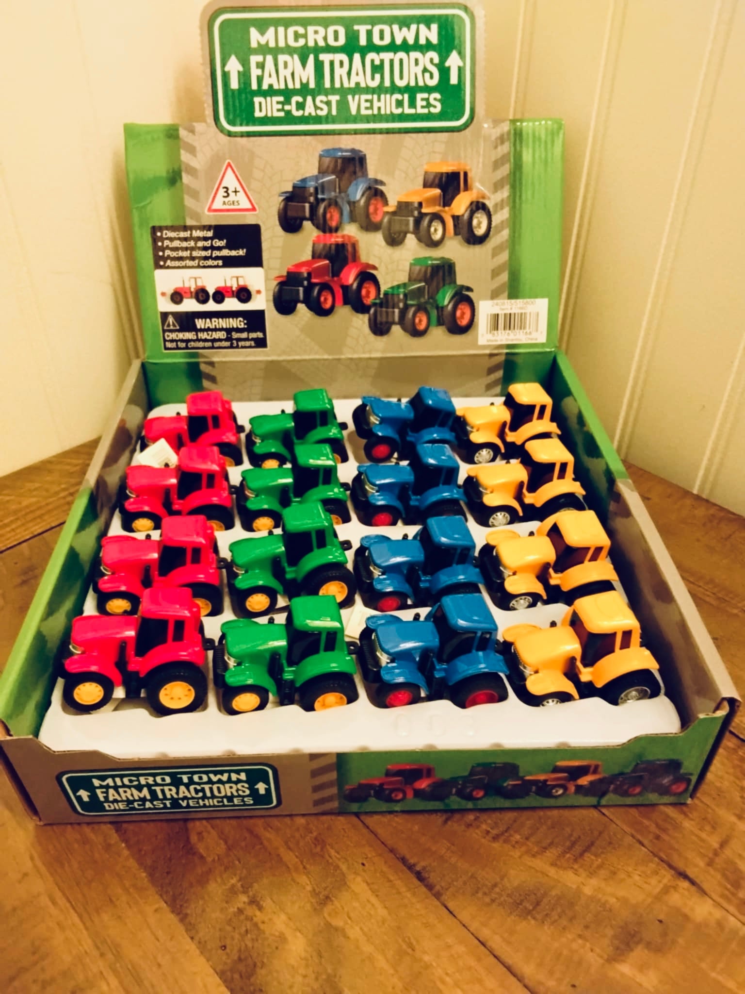 Mini Farm Tractors (Assorted) 2”