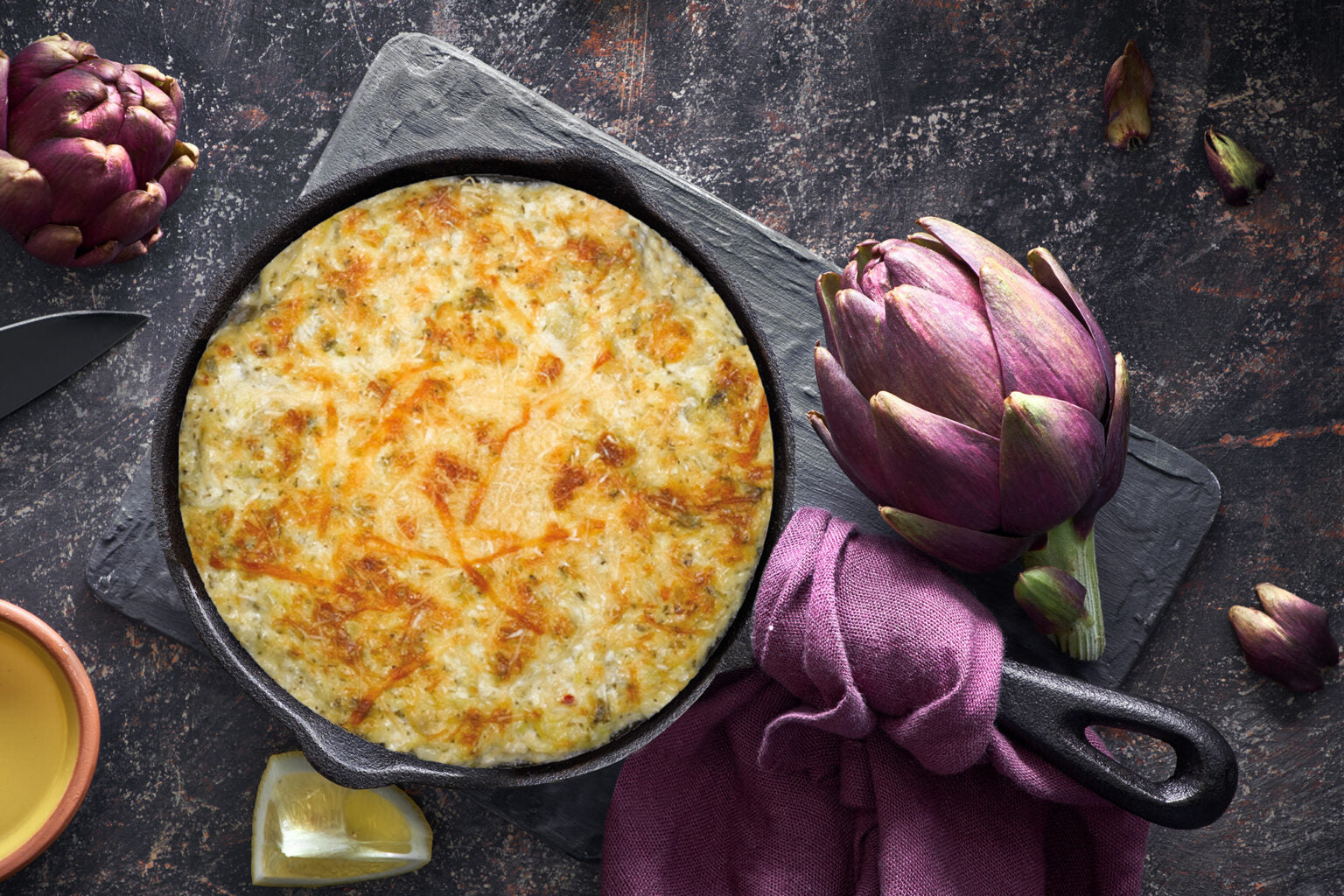 Parmesan Artichoke Dip & Skillet