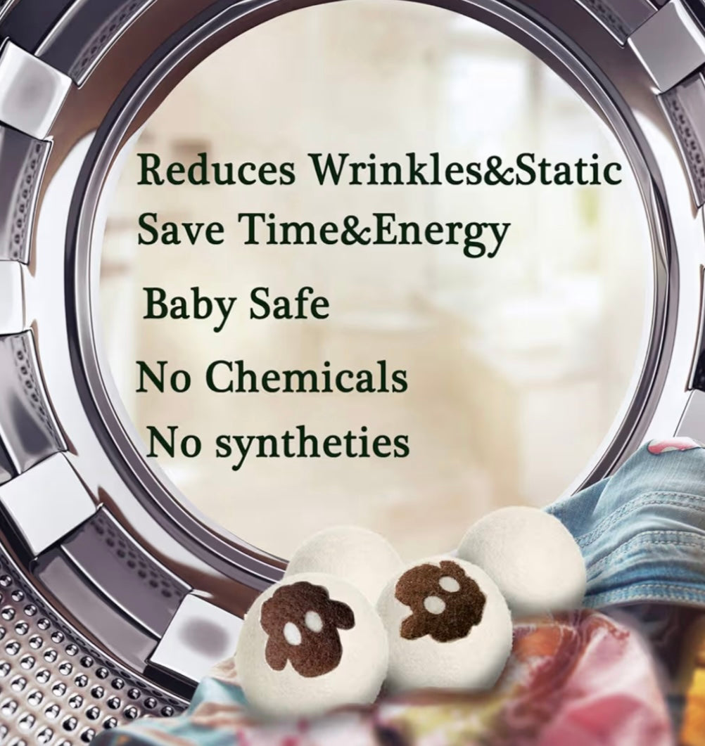 Wool Dryer Balls (Set of 6)
