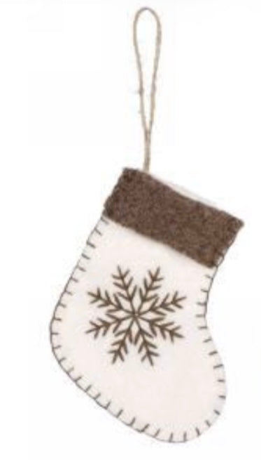 Brown & White Ornament