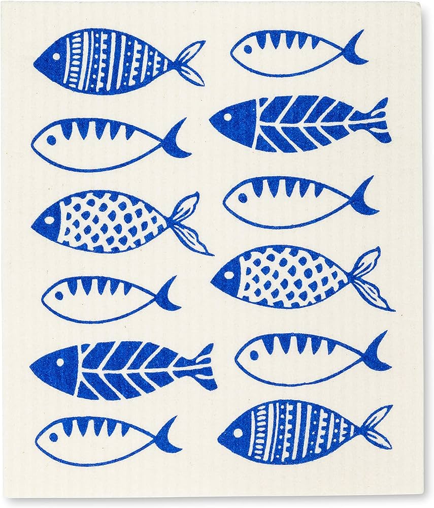 Simple Fish Dishcloths Set/2