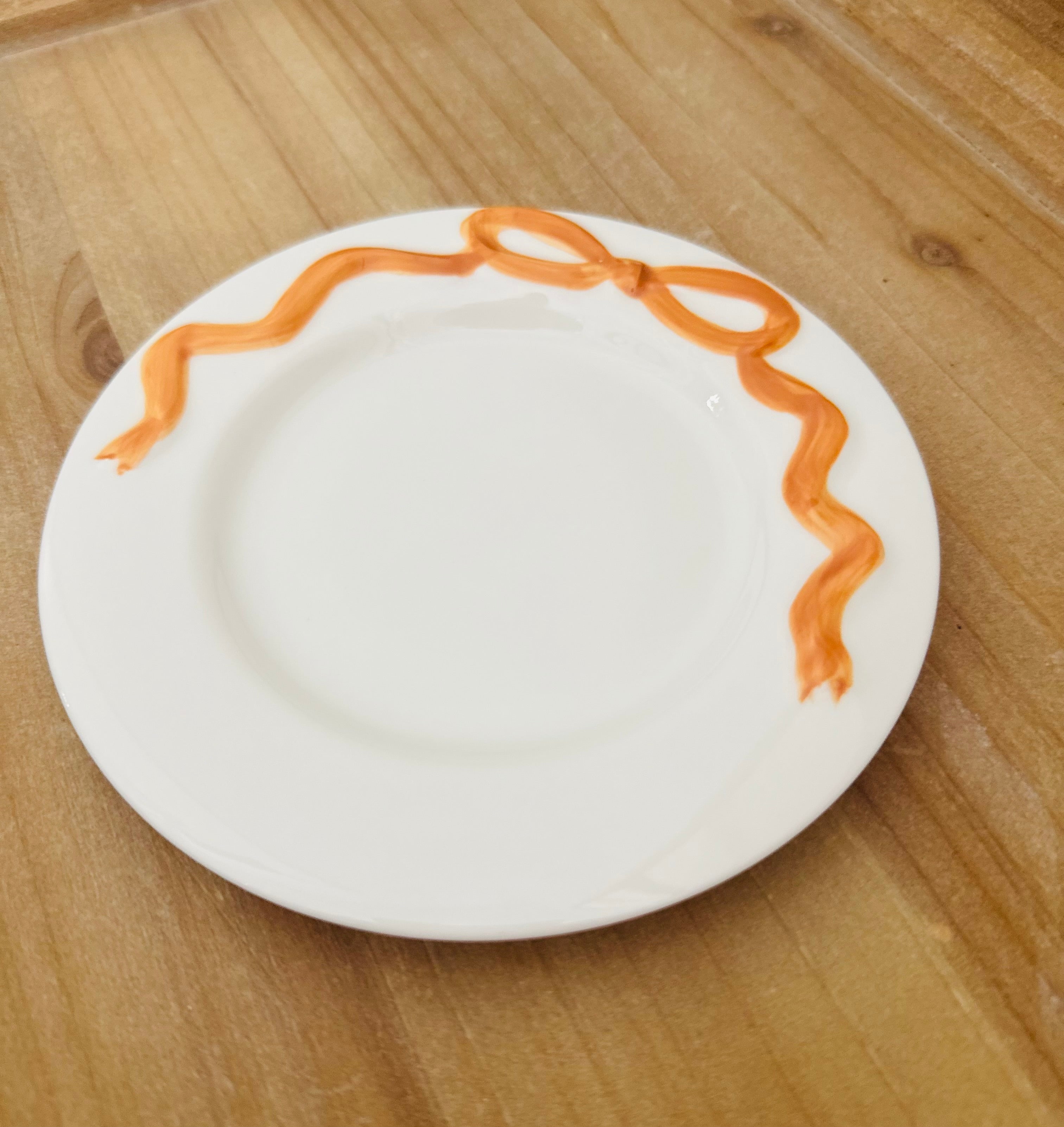 Orange Bow Mini Side Plate