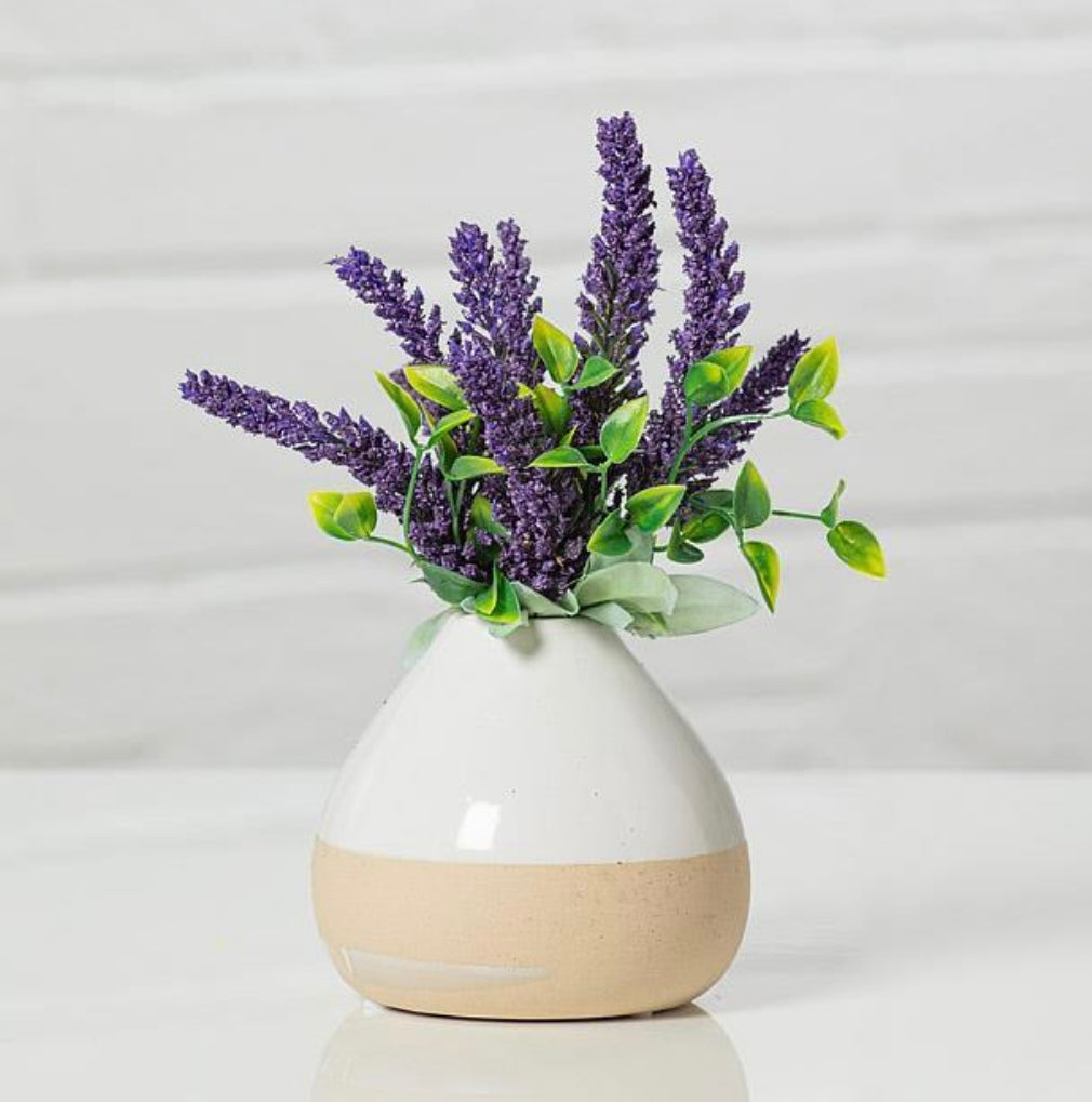 Shiny & Matte Vase - 3.75” High