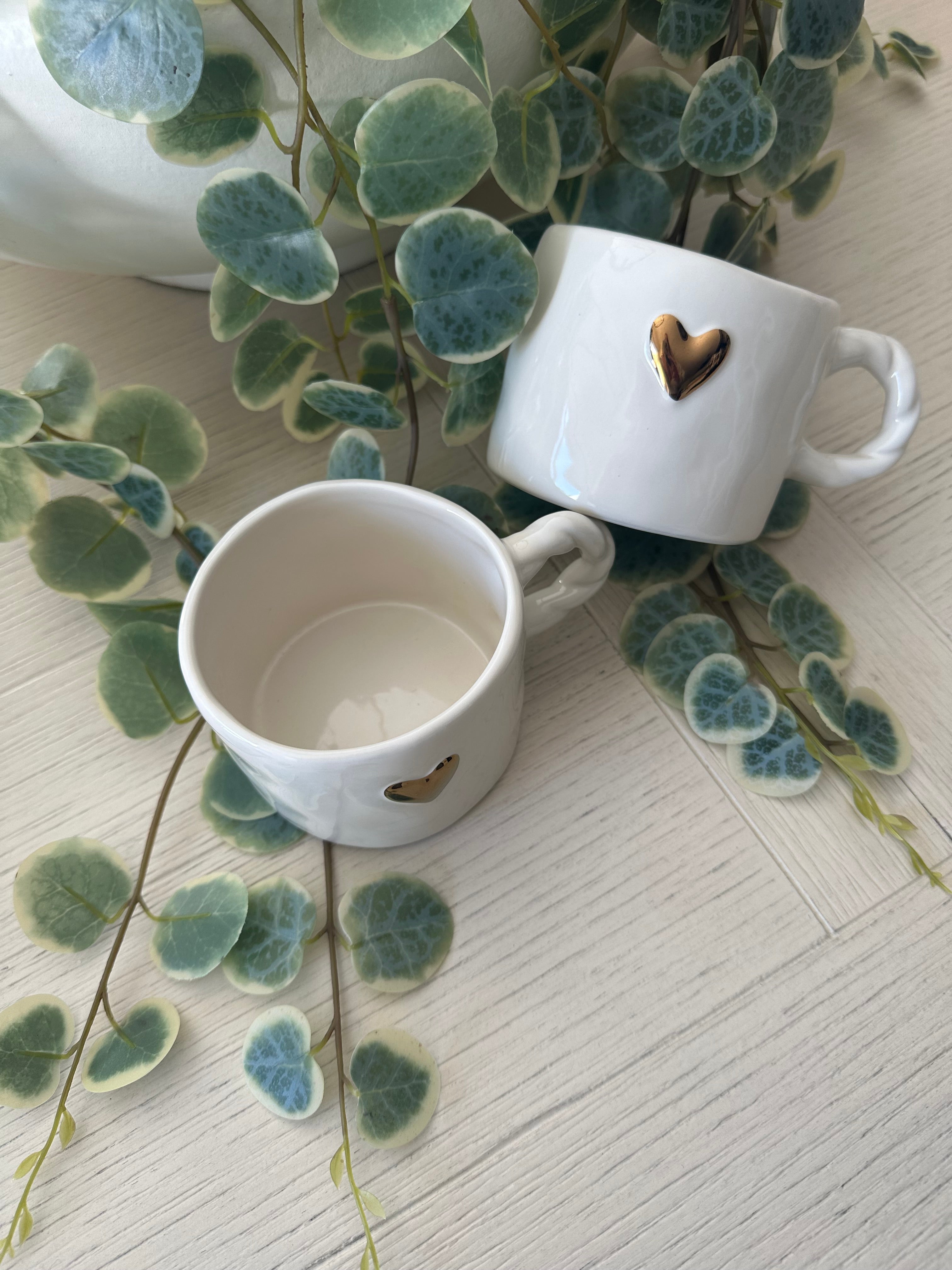 Gold Heart Mug