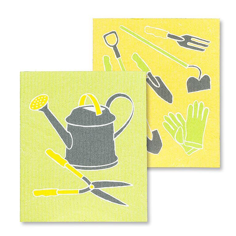 Garden Tools Dishcloths Set/2