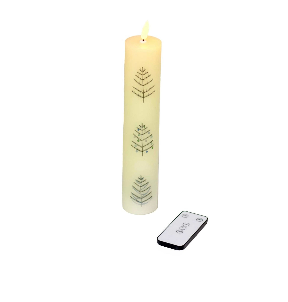 LED Advent Calendar Candle w/Remote