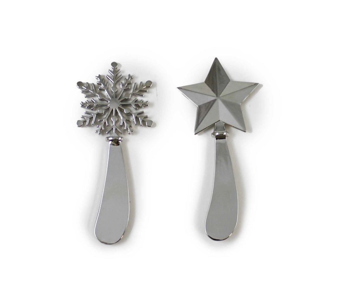 2pc. Star & Snowflake Spreading Knife